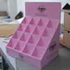 shop retail table top cosmetic retail cardboard counter display/ small display stands paper/ cosmetic cardboard display