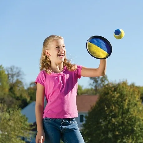 kids gift set outdoor sports sticky ball toy set catch game ball