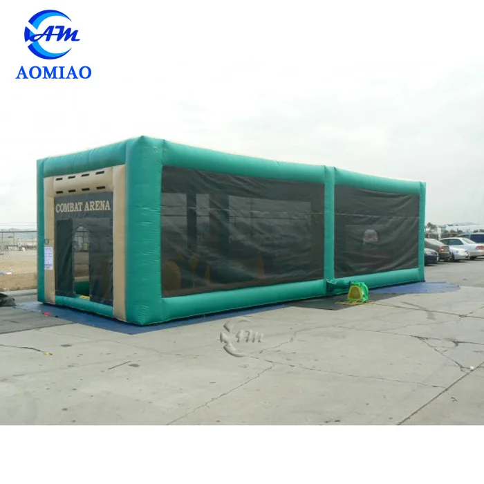 Our Door Inflatable Paintball Arena Inflatable Paintball Field Shooting