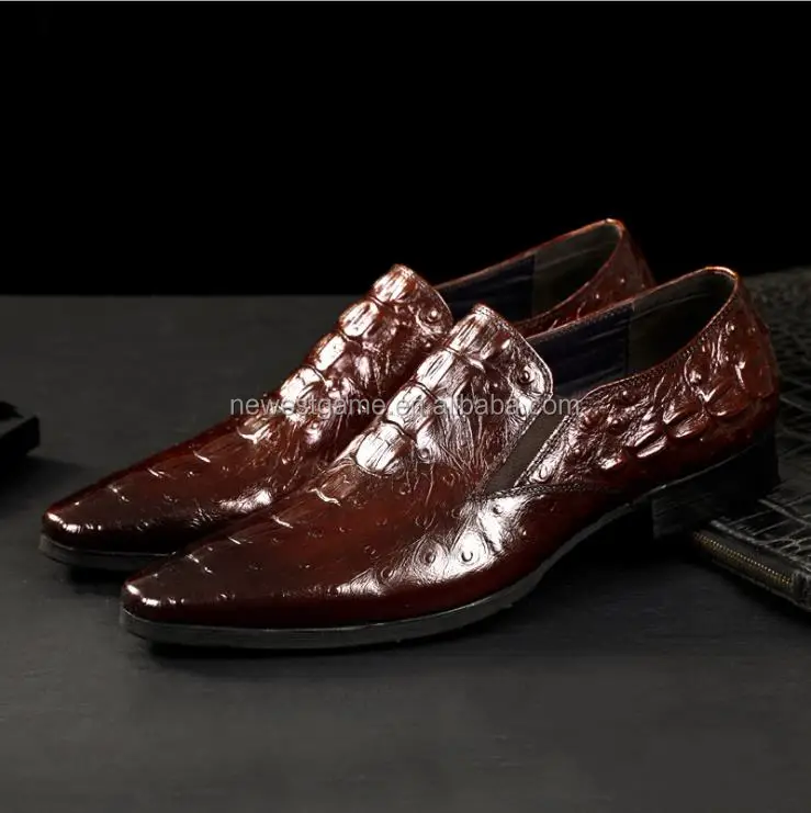 

Custom Made Genuine Crocodile Leather Men's Oxfords Shoes big size