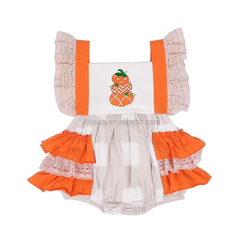 

Hot Sale Baby Clothes Romper Gourd Printed Baby Romper Set Short Sleeve Baby Romper, Picture