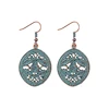 2019 Amazon hot sale fashion bohemian vintage copper dangle earrings for women