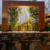 

Modern Outdoor Garden Corten Steel Water Feature
