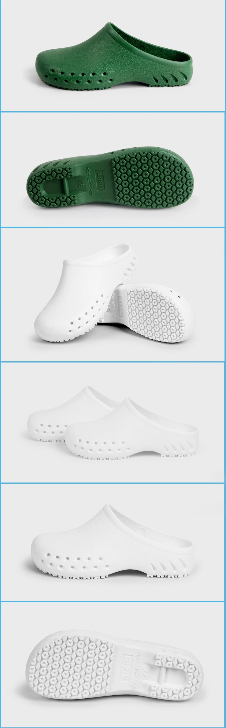 Hospital Autoclavable Medical 135 Degree Surgical Shoes Cleanroom