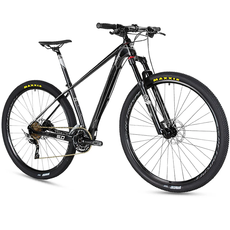 

cheap 29er carbon fiber mountain bike 30 speed 15.5inch 17inch 19inch with full carbon frame, Blackred/blackgreen/blackgray
