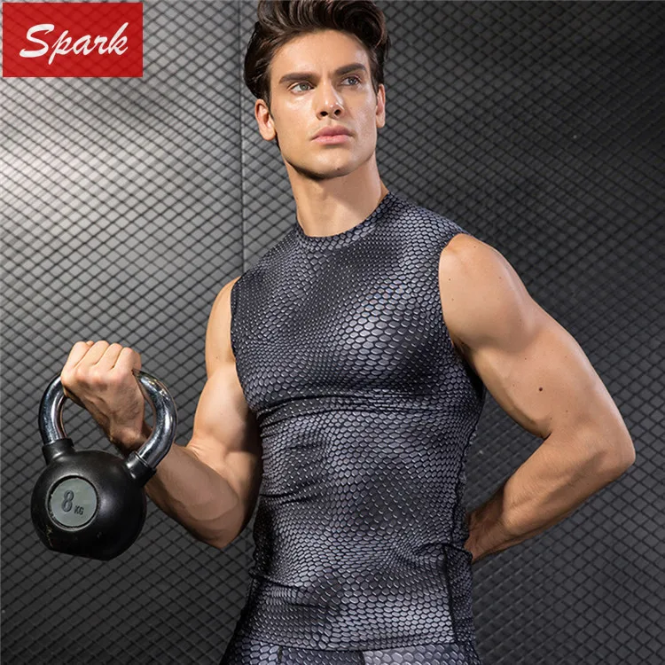 

2019 Fitness Apparel Shape-Enhancing Gym Tank Top Men, Custom color