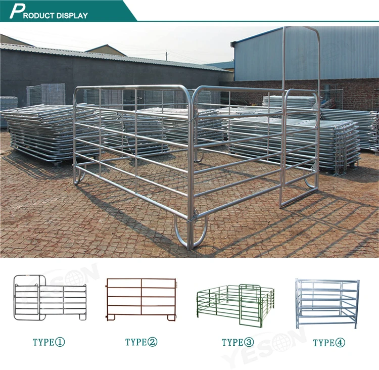 12 Ft Portable Heavy Duty Galvanized Metal Round Pen Cattle Corral