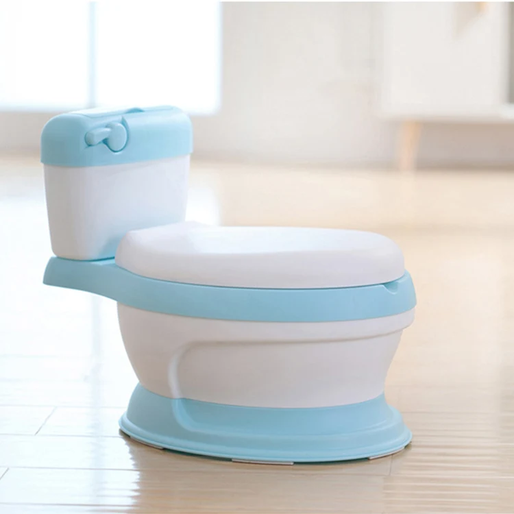 

Sky Blue Soft Safety Baby Pp Environmental Protection Plastic Potty Training Seat