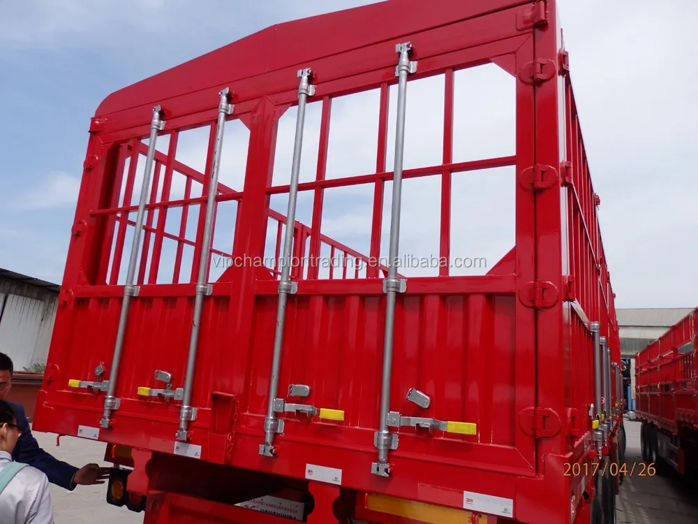 Food Poultry Transportation Stake Fence Semi Trailer 