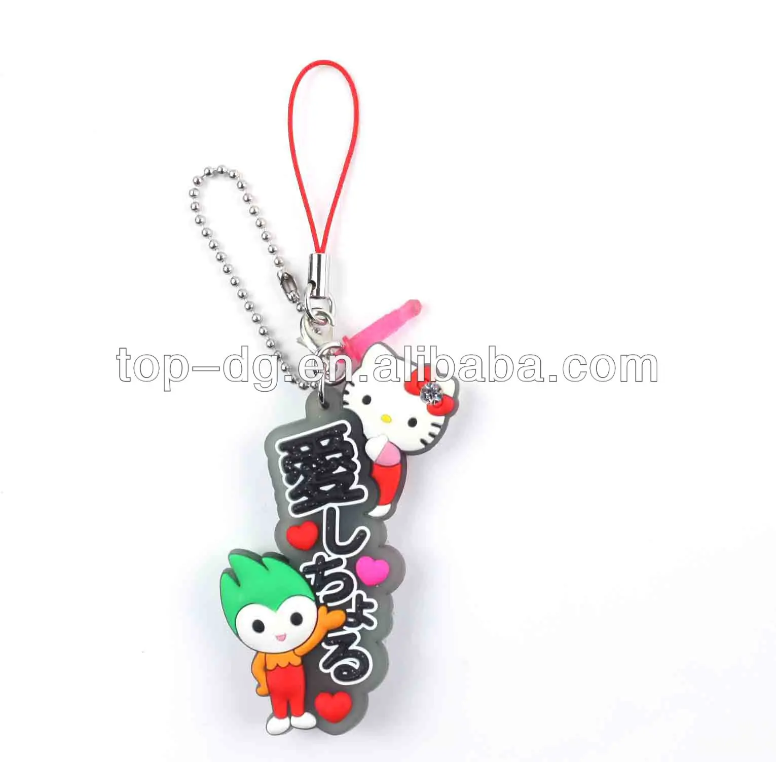 HELLO KITTY LAS VEGAS PEN W/CHARM AND CELL PHONE CHARM STRAP/BOXES
