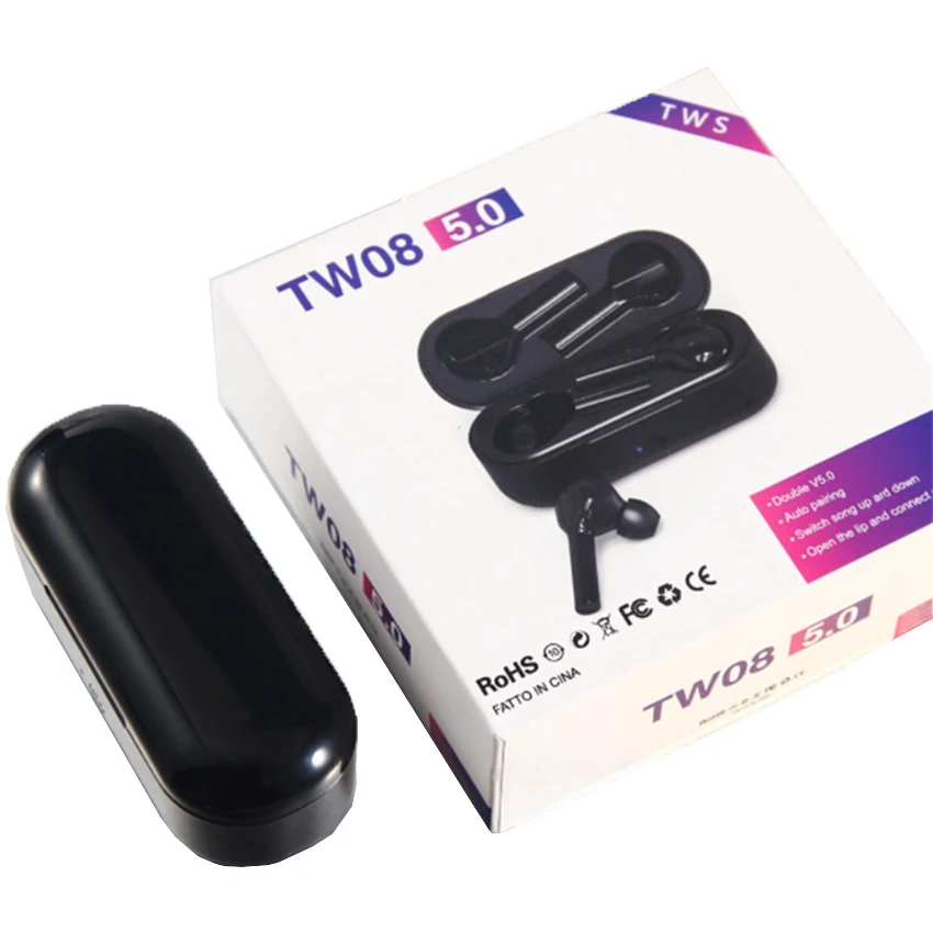 TW08 S10 i18 i7s Waterproof Headset Wireless earbuds waterproof bluetooth 5.0 earphones Tws Wireless Headphone