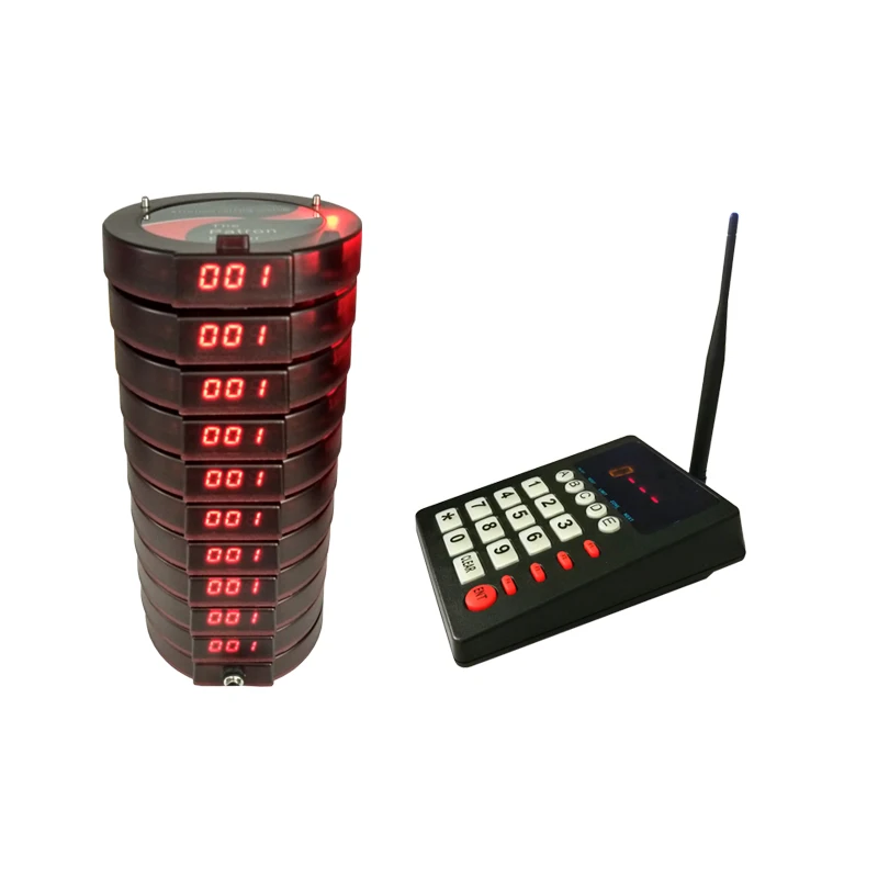 

Wireless patron pager service Self-take pager service call system for supermarket restaurant coffee shop