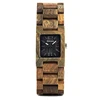 2019 bobo bird womens wood watch with multi-color delicate square dial