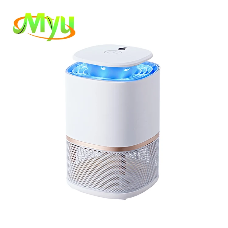 

USB led indoor bug zapper mosquito killer lamp suction insect trap machine, Black/white