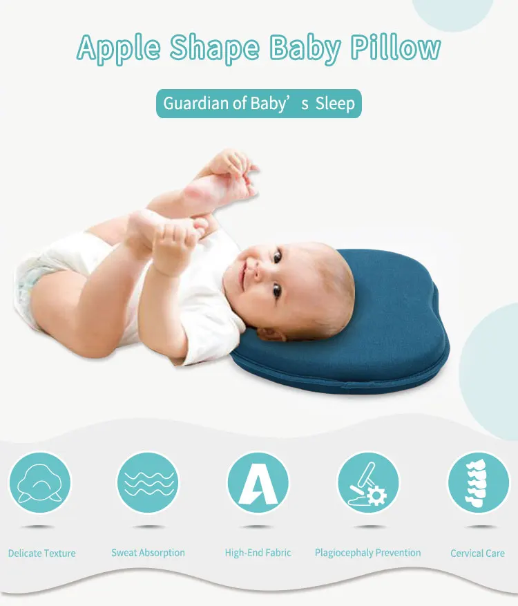 anti flat head baby pillow