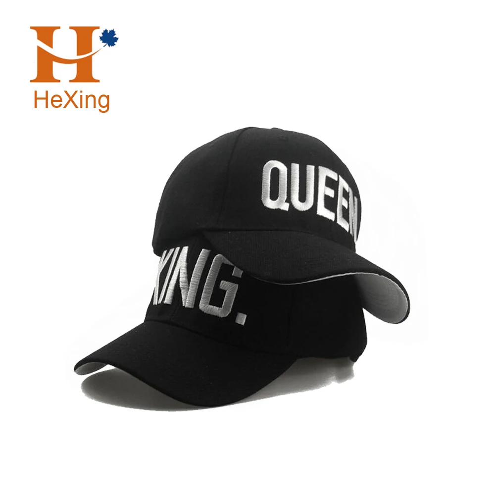 2017 Queen King Baseball Cap Hip Hop Letter Print Caps Couple Snapback Hats 