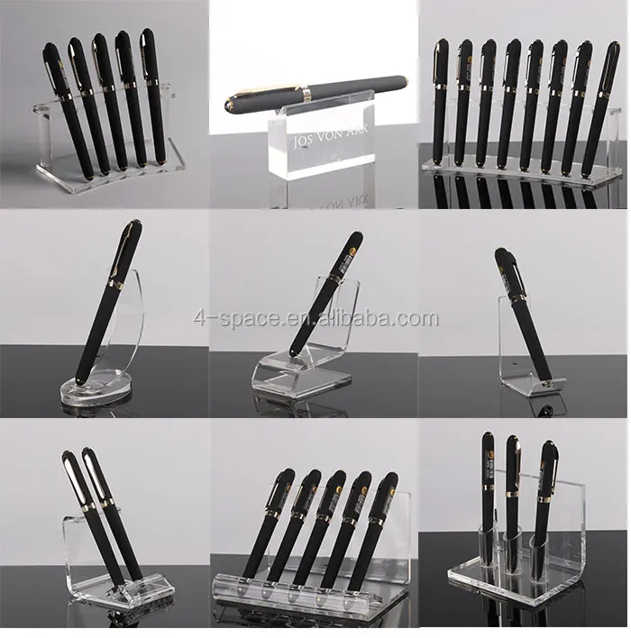 Transparent Acrylic Pen Dispensers For Single Pen Plexiglass Pencil