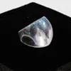 Resin ring with preserved flowers, Transparent resin ring with dried flowers, Terrarium resin ring