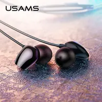 

USAMS EP28 High Quality rohs cheapest black noise cancelling Earphone buds custom made in china