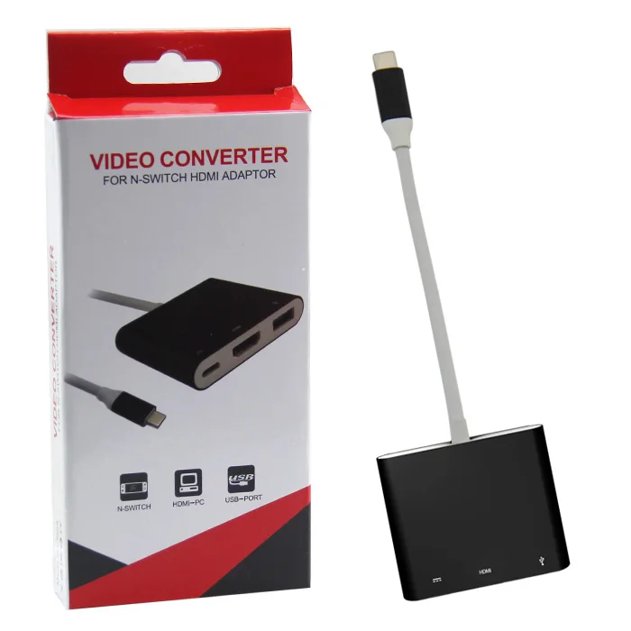 

USB3.0 Video Adapter for Nintendo Switch For Nintendo Switch Converter, Black