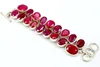 Ruby Bracelets in Silver 925 Faceted Manufacture