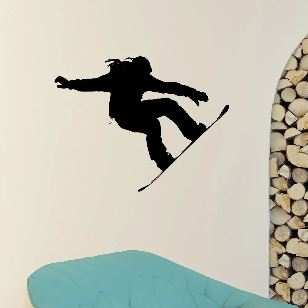 Сноубордист на стене