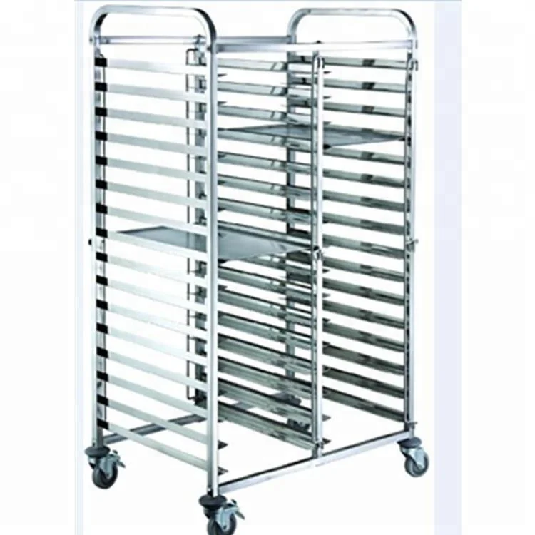 Stainless Steel Kitchen Bakery Trolly Rack/stainless Steel Pan Cart