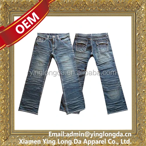 
Wholesale Bulk China Cheap Casual Jeans Mens Brushed Denim Jeans 