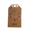 Popular Elegant Recycled Kraft Jeans china hang tag With Metallic Eyelet
