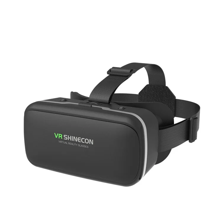 

VR Shinecon 360 Virtual Reality Goggles vr 3d glasses with Touch Button and Adjustable Strap, Black/oem