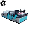 Full auto embossed punched toilet tissue roll rewinding machine price