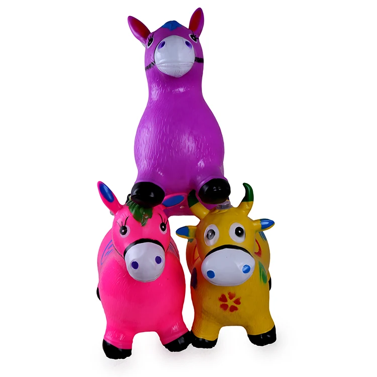 
Outdoor Inflatable Bouncing PVC Jumping Animal Toys Horse For Kids Playing 