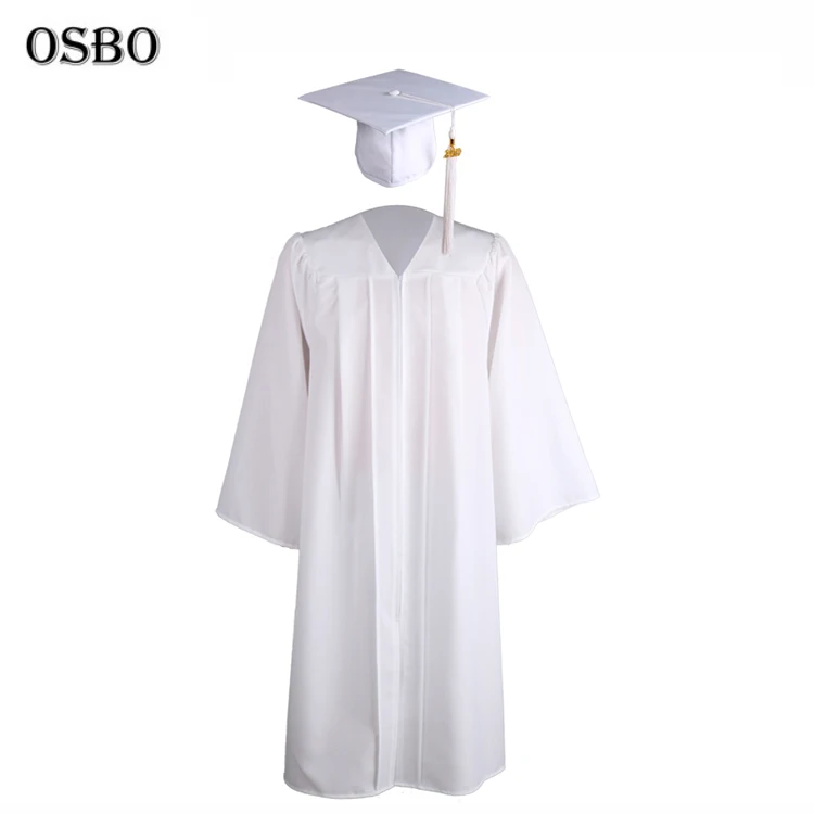 2021 Wholesale White Graduation Gown ...