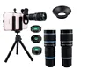 Hot sale Factory manufacturing 4in1 lens kits 18x zoom mobile phone camera telephoto lens