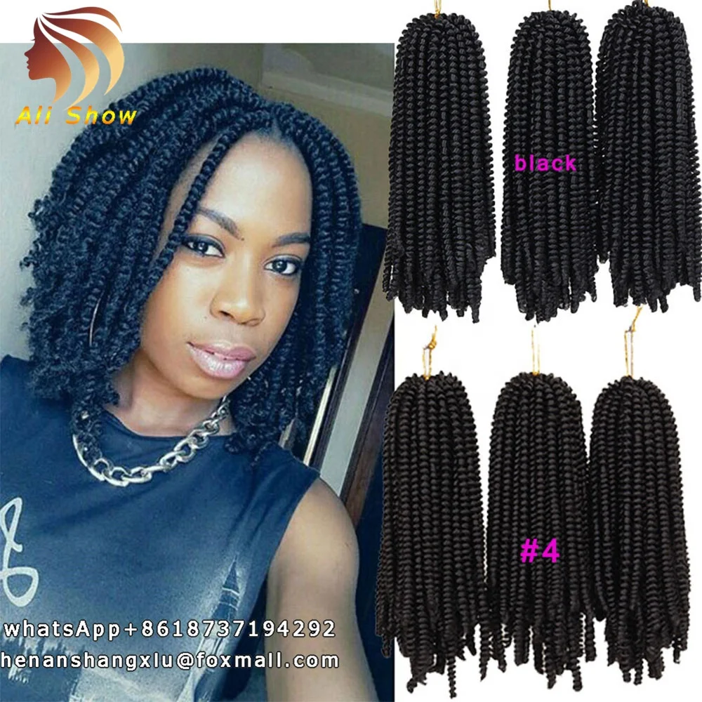 Spring Twist Crochet Braid Hair Extension 8inch Ombre Kinky Marley Twists Braiding Hair Bouncy Curly Hair Afro Kinky Twist Buy At The Price Of 4 00 In Alibaba Com Imall Com