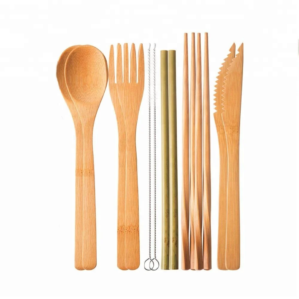 

New 2018 Trending Products Bamboo Disposable Knife Kitchen Utensils Cutlery, Bamboo natural