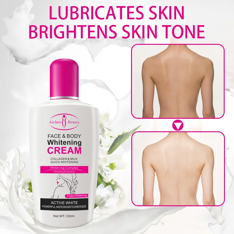 
Aichun beauty Best Moisturizing Quick 3 days Body Lotion Natural Care Black Skin Whitening Cream 