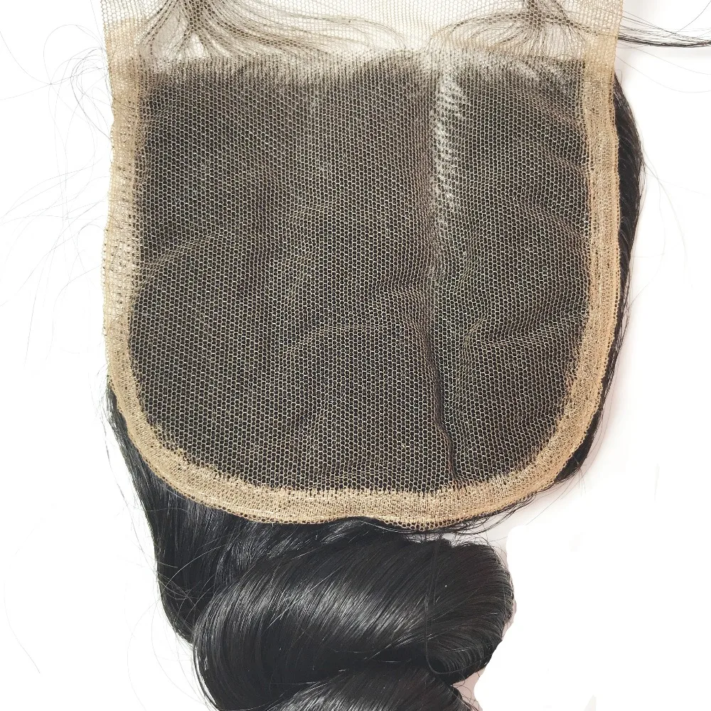 

virgin brazilian natural hair closure piece,blonde virgin hair 3 bundles with 5x5 lace closure, Natural color