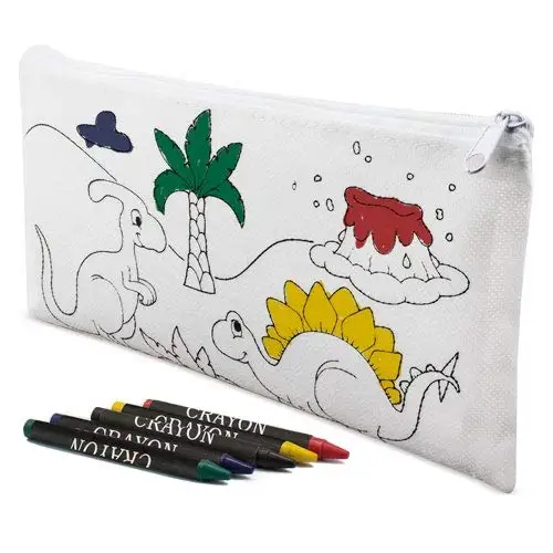 
Children Coloring non woven zipper Pencil bag 