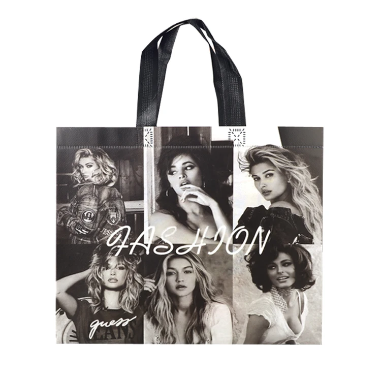 

Wholesale Custom Big Lamination PP Non Woven Tote Shopper Bags In Stock