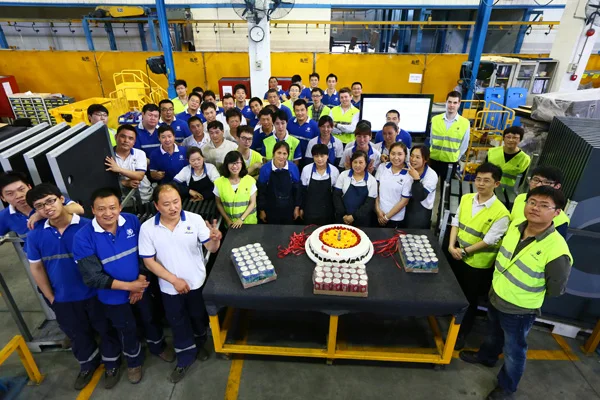 screw air compressor Bolaite team building