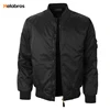 OEM Mens Lightweight Classic Reflective Polyester Motorcycle Zip Up Bomber Jacket