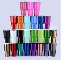 

30oz tumblers stainless steel vacuum insulated Coffee Cup with Lid