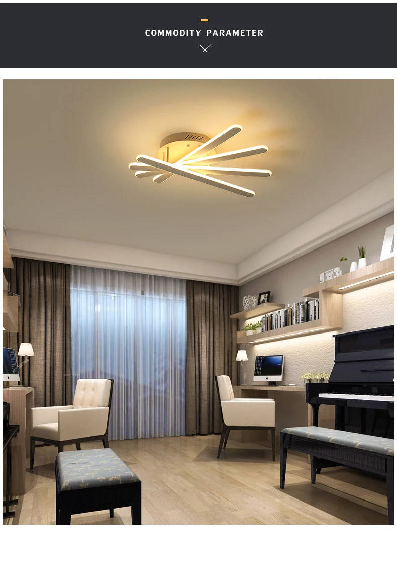 Luzes de Teto para Sala Lâmpada do Teto Setor Nova Chegada Estar Quarto Iluminacion Ac85-265v Superfície Montado Fixtuers Led 9 para sala estar quarto iluminacion AC85-265V superfície