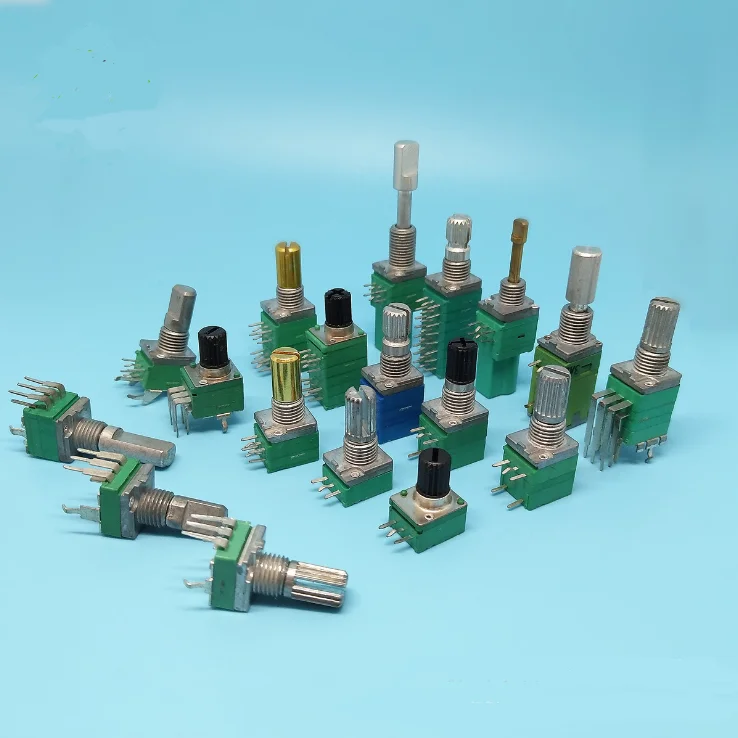 B10K 5 pins feet Carbon rotary potentiometers with switch