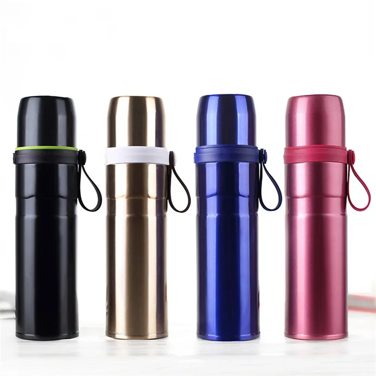 

800ml Double Wall Vacuum Cool Insulation Stainless Steel Water Bottle Lovers Outdoor Sport Fruit Bottle