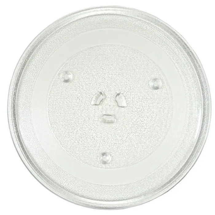 Borosilicate 285mm microwave glass turntable plate for food.jpg