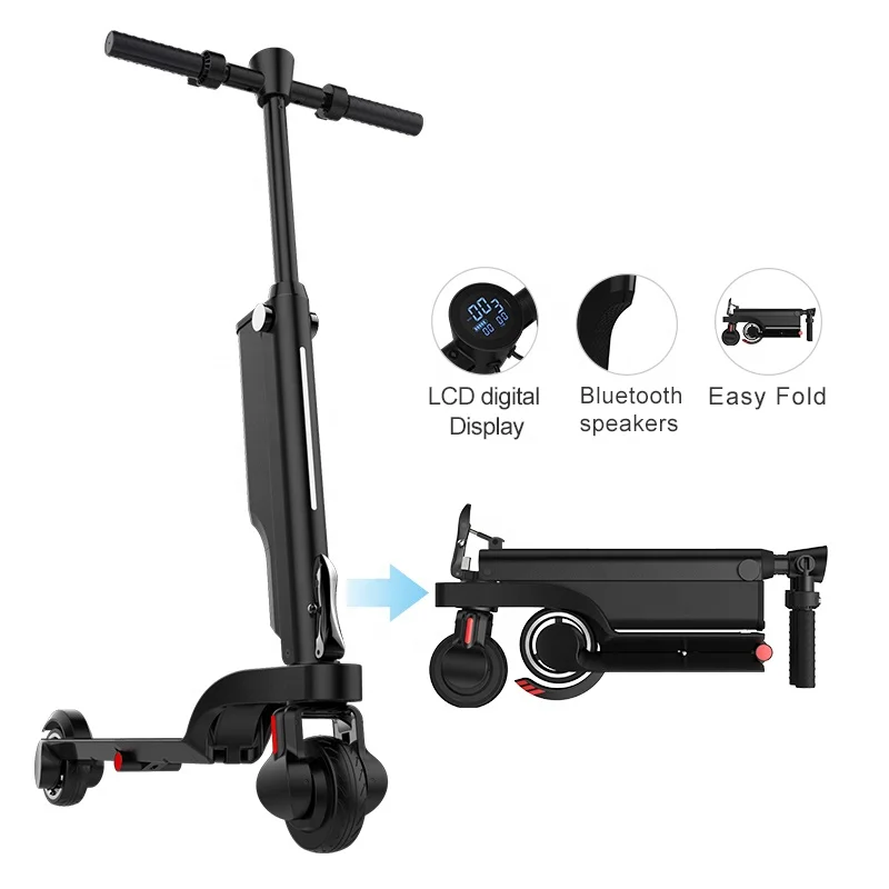 

X6 250w folding electric scooter 2 wheel mijia smart electric scooter foldable portable scooter, Black