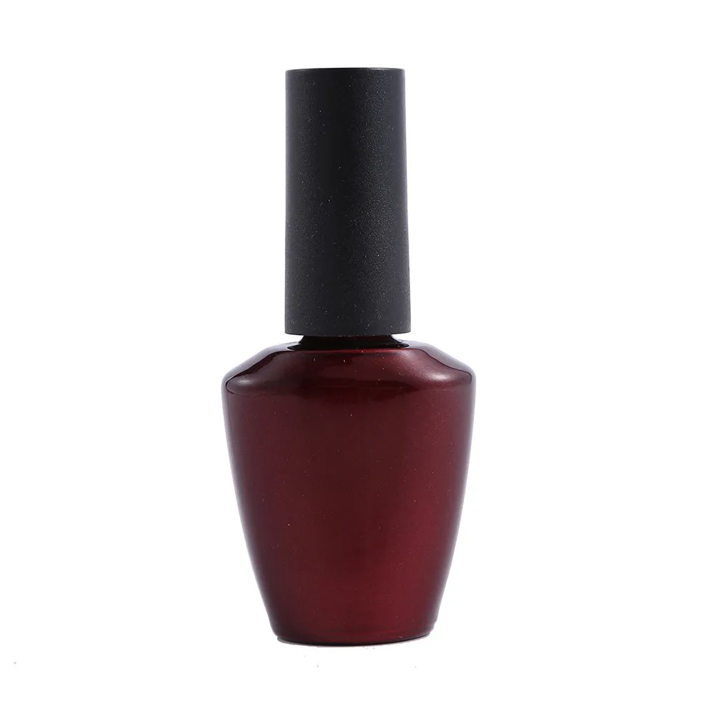 12ml Square Pink Glass Nail Polish Bottle With Cap And Brush Buy
