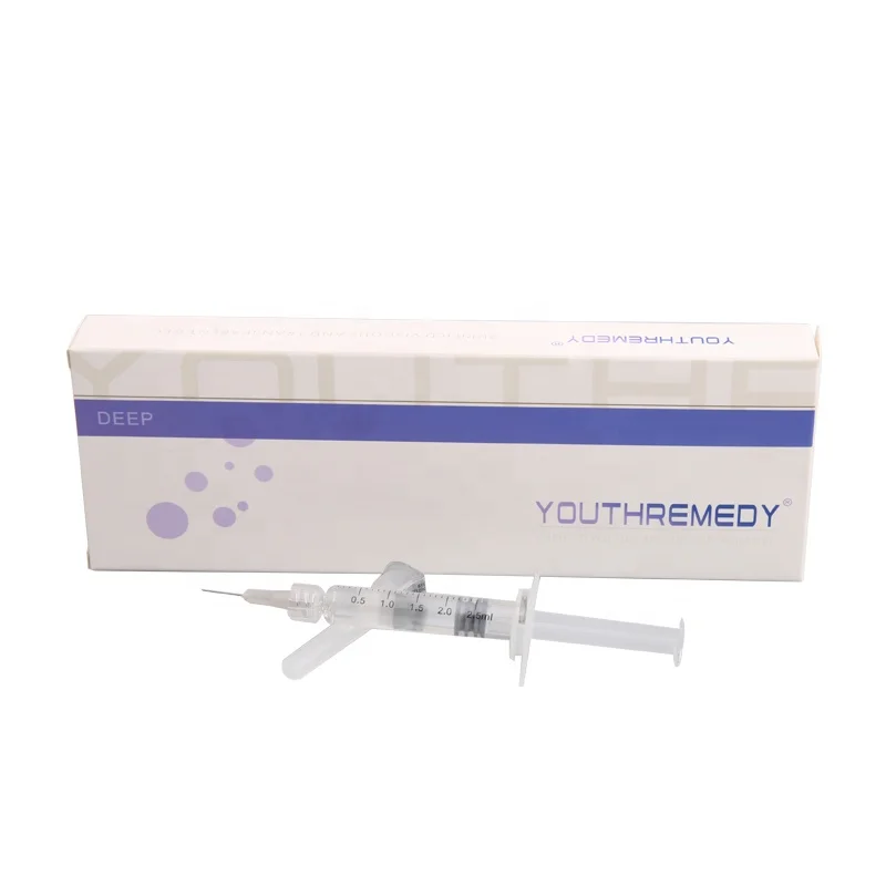 

2ml deep injectable hyaluronic acid dermal filler on sale, Transparent